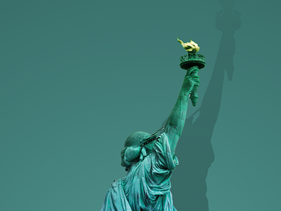 Statue of Liberty National Monument green illustrations illustrations. minimalist new york statue of liberty