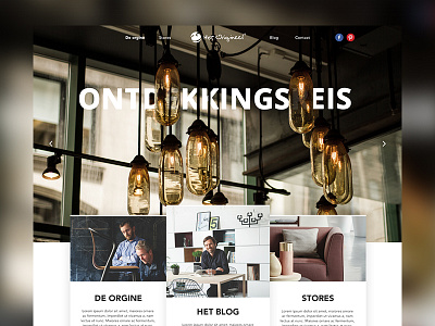 Het Origineel Interior Design Blog blog design interior mobile responsive slider storelocator stores web webdesign website