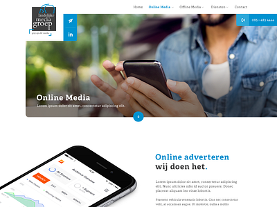 Website for a online marketing agency