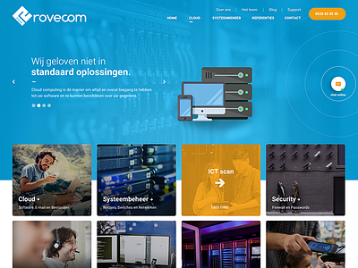 Website for Rovecom ICTS a Dutch IT company