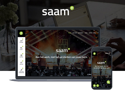 Saam' online marketing webdesign cases fullscreen landing navigation online marketing responsive slider web webdesign website