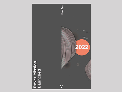 Mars One 2022 design graphic human illustrations mars marsone poster