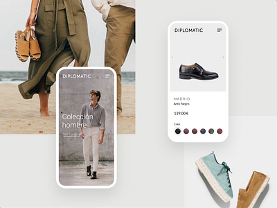 Diplomatic Brand - Ecommerce clean design ecommerce interface jonanderp shop store ui ux white