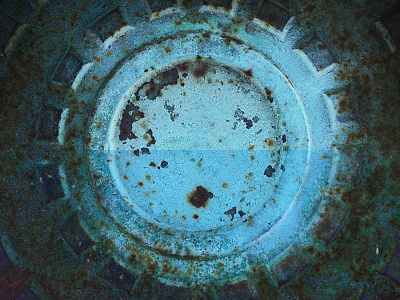 Polar blue cyan iphonography manhole photo photograph retouch