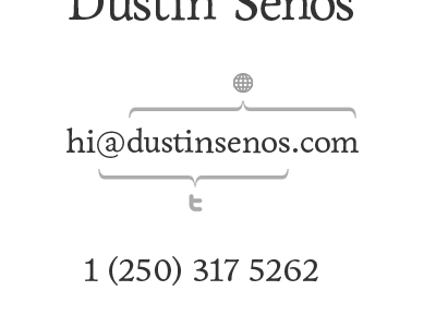 Delineating Dustin’s Intertoobs address black delineation dustinsenos icon internet monochromatic monochrome text white