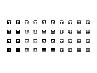 Playing Fav(icon)ourites block favicon ico icon monochromatic monochrome typecon white