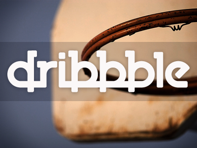 Dribbble Wordmark basketball dribbble photo rebound type typography