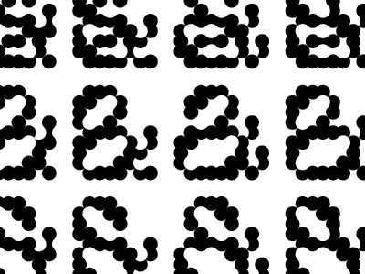 Modular, organic, &c. ampersand black fontaid illustrator type typography vector white