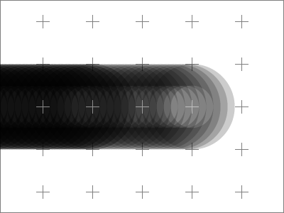 Motion Study black crosshair gray grey monochromatic monochrome motion pattern rebound white
