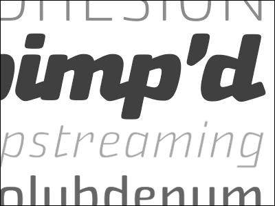 Pimp’d gray grey italic nikaia sans specimen square type typedia typography