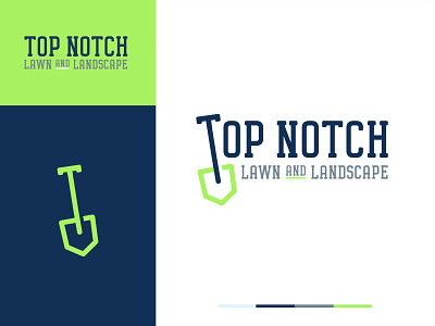 Lawn and Landscape Brand Design 👨‍🌾🌿 brand design brand identity landscape lawn logo design shovel