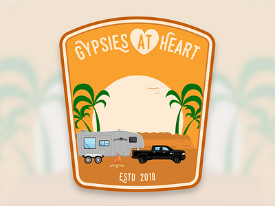 Gypsies at Heart - Beach - Badge Design 🛻🏖