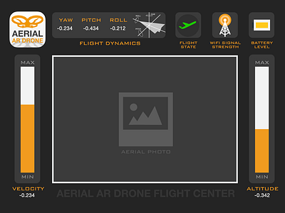 AR Drone Presentation App app ar drone iot webdesign