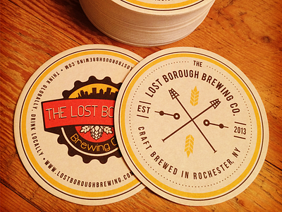 Brewery Coasters - The Real Deal beer beer art beer branding brewery coasters deal lostboroughbrewing pulp real