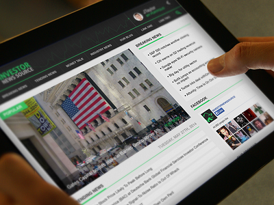 Investment News Touch Mockups