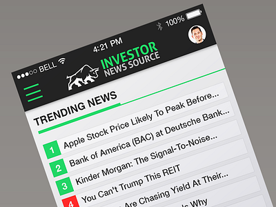 Investor News Site Mobile investor mobile news site website