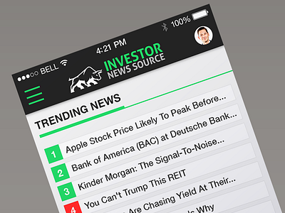 Investor News Site Mobile