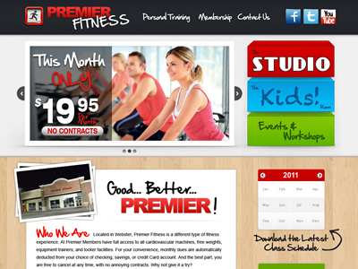 Fitness Center Website