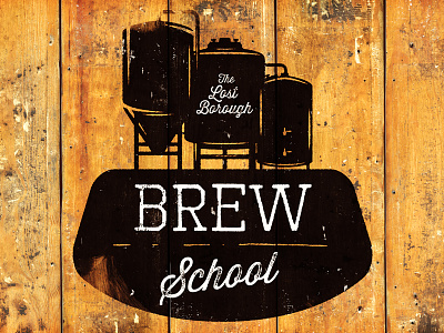 Brew School Logo beer beer art beer branding brew brewery lostboroughbrewing school