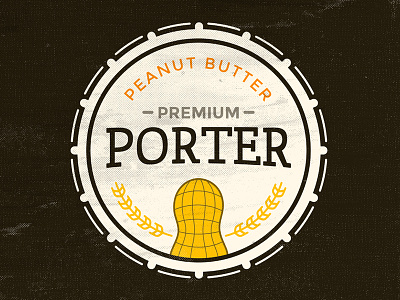 Peanut Butter Porter beer beer art beer branding borough brewery butter logo lost lostboroughbrewing peanut porter