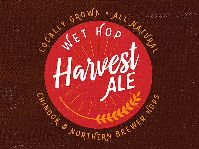 Wet Hop Harvest Ale ale beer beer art beer branding borough brewery harvest hop lost lostboroughbrewing wet