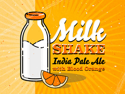 Milkshake IPA with Blood Orange beer beer art beer branding brewery ipa lostboroughbrewing milkshake