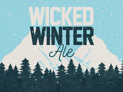 Wicked Winter Ale ale beer beer art beer branding brewery englishstyle lostboroughbrewing strongale wickedwinter winterale