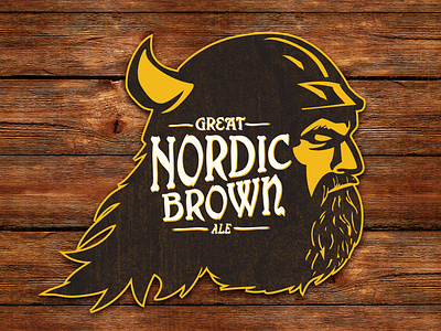 Great Nordic Brown Ale ale beer beer art beer branding brewery brownale lostboroughbrewing nordic