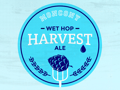 Moncony Wet Hop Harvest Ale ale beer art brewery harvestale locallygrown lostboroughbrewing wethop