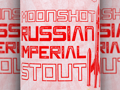 Closeup - Moonshot Russian Imperial Stout Label beer beer art beer branding bottlelabel brewery lostboroughbrewing moonshot russianimperial