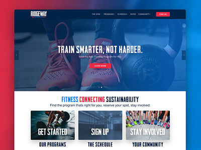 Gym and Fitness Center Website branding crossfit fitness fitness center gym website