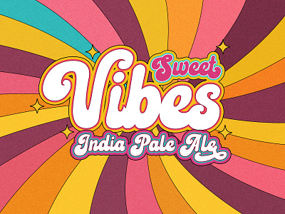 Sweet Vibes India Pale Ale beer beer art beer branding brewery lostboroughbrewing sweetipa sweetvibes