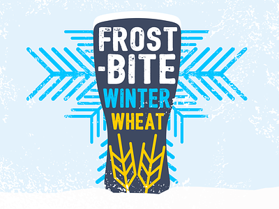 Frostbite Winter Wheat beer beer art beer branding brewery frostbite lostboroughbrewing wheat winter