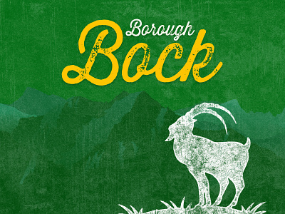Borough Bock - A Full-bodied Dark Lager beer beer art beer branding billy goat bock borough brewery ein bock goat lostboroughbrewing