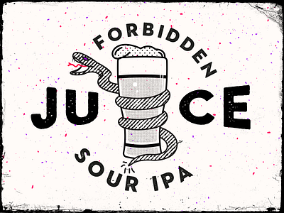 Forbidden Juice Sour IPA beer beer art beer branding brewery forbiddenjuice ipa lostboroughbrewing sour