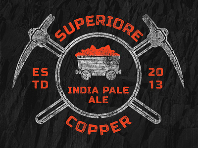 Superiore Copper IPA beer beer art beer branding brewery copper hops india pale ale ipa lostboroughbrewing michigancopper superiore