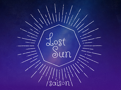 Lost Sun Saison ☀️🍺 beer art beer branding brewery lost lostboroughbrewing lostsun saison sun