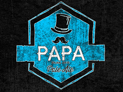 Park Ave Pale Ale - a.k.a PAPA 🎩🍺 ale ave beer beer art beer branding brewery lostboroughbrewing pale pale ale papa park