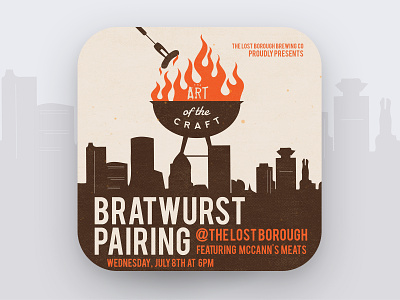 Art of The Craft - Bratwurst Pairing 🔥🌭🍻 artofthecraft beer art beer branding bratwurst brewery lostboroughbrewing meats pairing