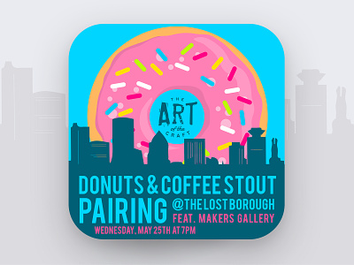 Art of The Craft - Donut and Coffee Stout Pairing 🍩☕️🍻 beer beer art beer branding brewery coffee donut donuts lostboroughbrewing pairing stout