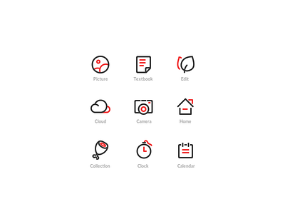 Some Simple Icons app design icon illustration vector web