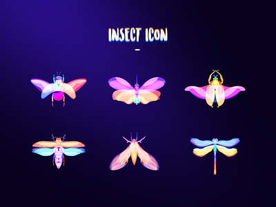 Insect Icons design icon illustration