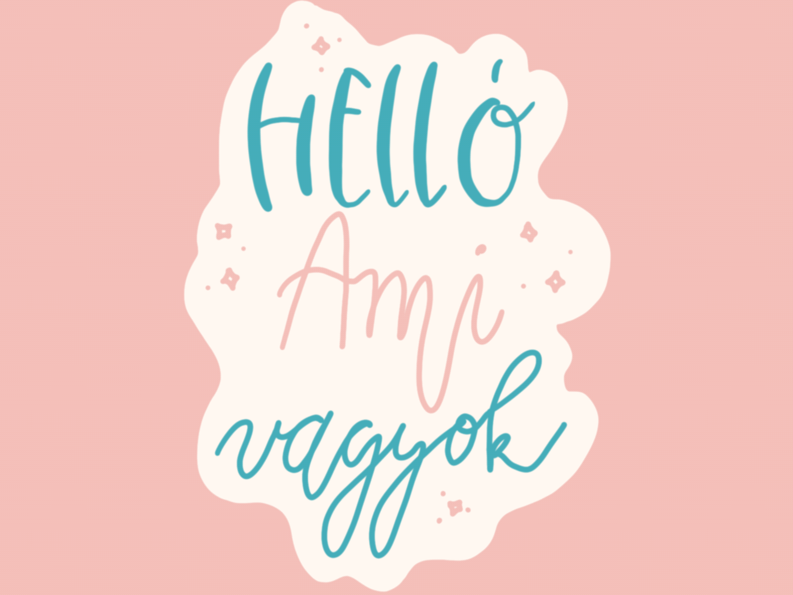 Hello Ami vagyok - Hello I am Ami Gif animated animated gif branding design gif hungarian illustration