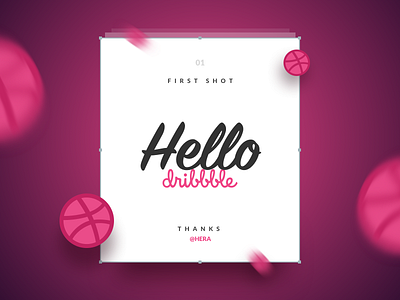 Hello Dribbble dribbble first shot hello hello dribbble illustration ui