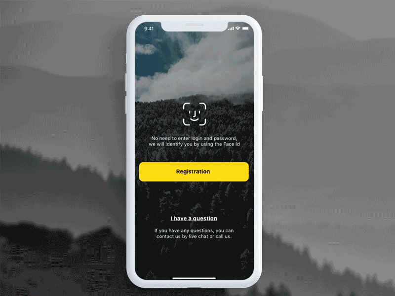 Registration Concept animation app app animation ios iphone x ui ux