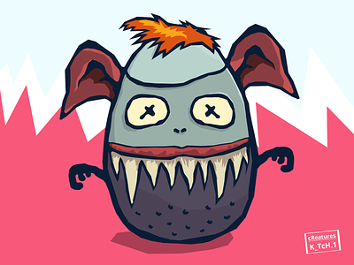eGG dRacula character design creature cute easter easter egg egg funny happy easter illustration monster