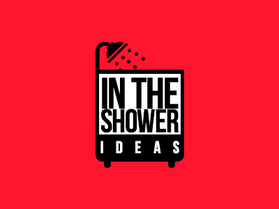 another logo black brand id ideas identity in the shower logo logotype red shower white