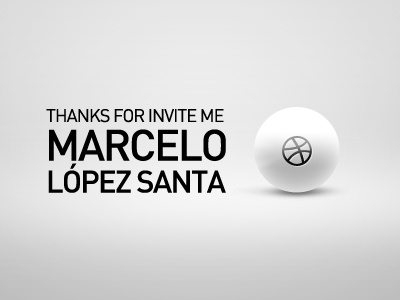Thanks Marcelo López Santa dribbble gracias invite pixus pixus interactive thanks