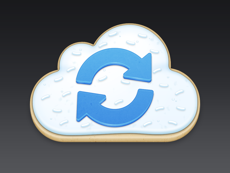 Cloud Sync Cookie Icon by BuyIcons on Dribbble