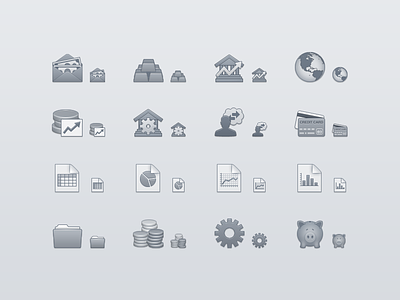 Finance Toolbar Icons